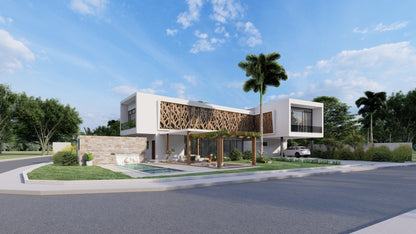 Escena Estándar de Rendering 3D Exterior