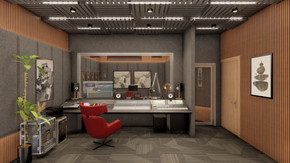 Escena de Rendering 3D Interior