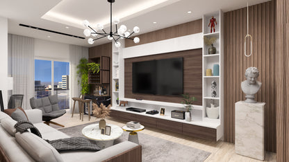 Escena de Rendering 3D Interior