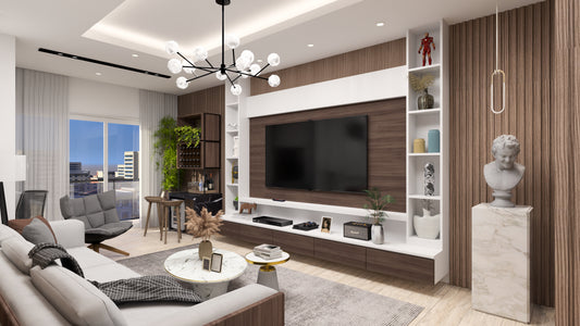 Escena de Rendering 3D Interior